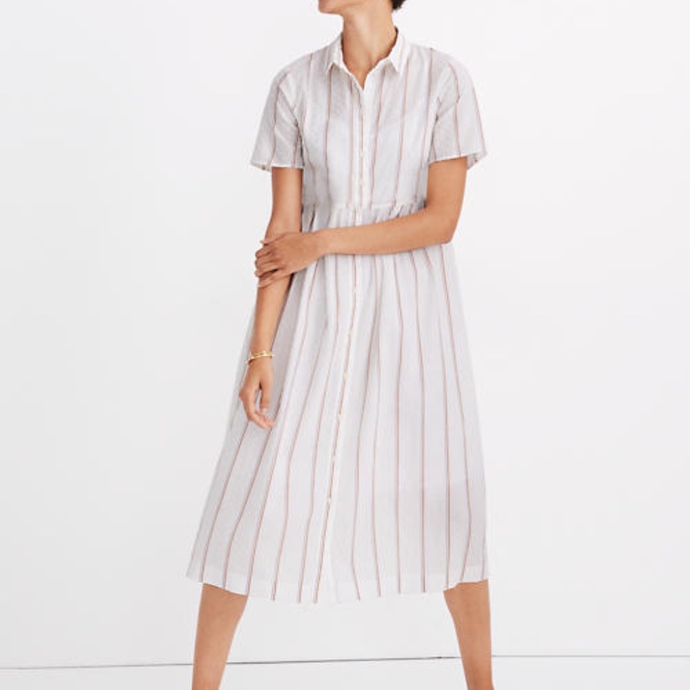 Madewell Striped Midi Dress- size M